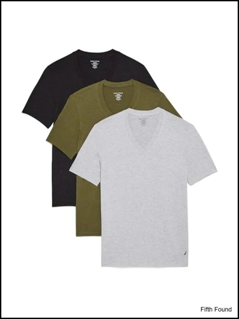 3-Pack Cotton V-Neck T-Shirts Moisture-Wicking Undershirts